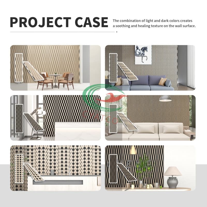 Artistic Slat Acoustic Panels (4)
